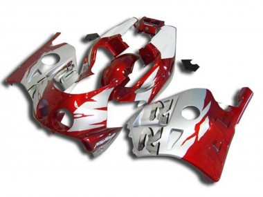 1990-1998 Silver Red and White Honda CBR250RR Motorcycle Fairings Australia