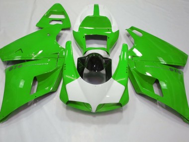 1993-2005 Gloss Green & White Ducati 996 748 916 998 Motorcycle Fairings Australia