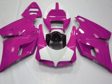 1993-2005 Gloss Pink & White Ducati 996 748 916 998 Motorcycle Fairings Australia