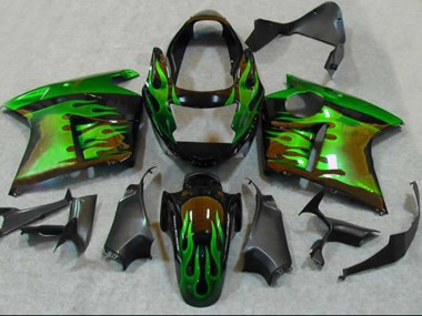 1996-2007 Green Flame Honda CBR1100XX Motorcycle Fairings Australia