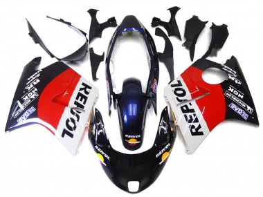 1996-2007 Red Black and White Repsol Honda CBR1100XX Motorcycle Fairings Australia