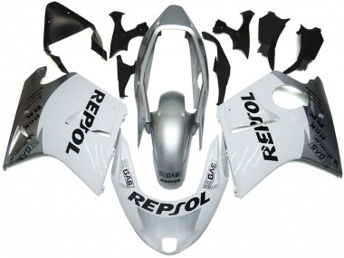 1996-2007 Silver White Repsol Honda CBR1100XX Motorcycle Fairings Australia