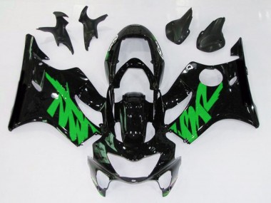 1999-2000 Gloss Black & Green Honda CBR600 F4 Motorcycle Fairings Australia