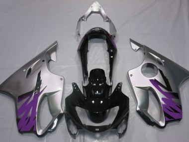 1999-2000 Gloss Silver & Purple Honda CBR600 F4 Motorcycle Fairings Australia