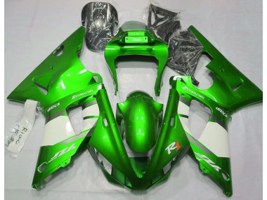 2000-2001 Electric Green & White Yamaha R1 Motorcycle Fairings Australia