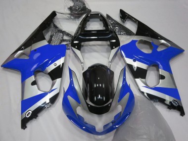 2000-2002 Blue Silver OEM Style Suzuki GSXR 1000 Motorcycle Fairings Australia