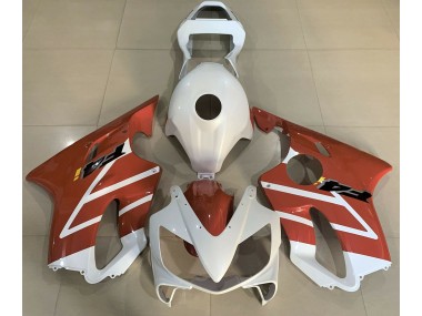 2001-2003 Gloss White and Orange Honda CBR600 F4i Motorcycle Fairings Australia