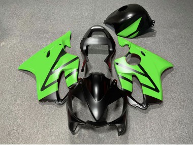 2001-2003 Matte Black and Green Honda CBR600 F4i Motorcycle Fairings Australia