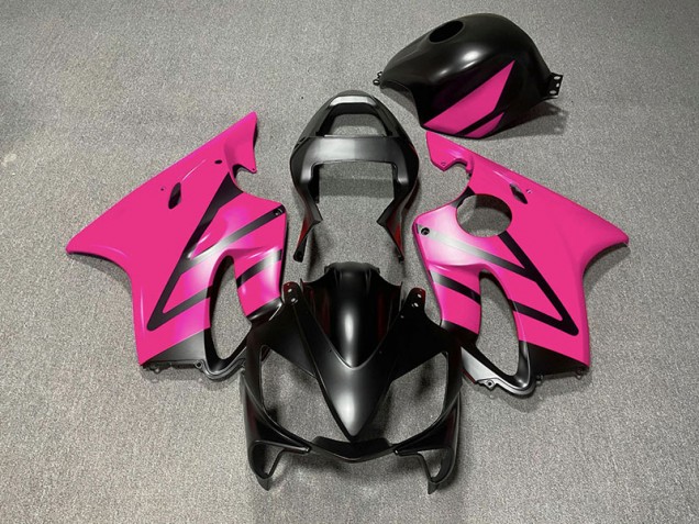 2001-2003 Matte Black and Pink Honda CBR600 F4i Motorcycle Fairings Australia