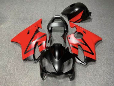 2001-2003 Matte Black and Red Honda CBR600 F4i Motorcycle Fairings Australia