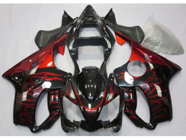 2001-2003 Red Flame Honda CBR600 F4i Motorcycle Fairings Australia