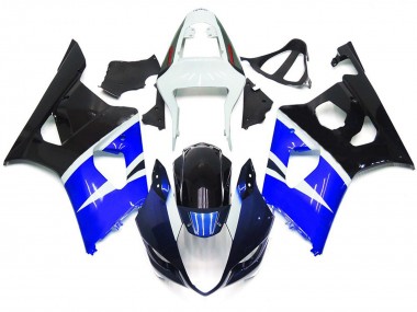 2003-2004 Blue and Black Gloss Custom Style Suzuki GSXR 1000 Motorcycle Fairings Australia