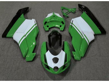 2003-2004 Gloss Green & White Ducati 749 999 Motorcycle Fairings Australia