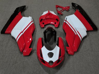 2003-2004 Gloss Red & White Ducati 749 999 Motorcycle Fairings Australia