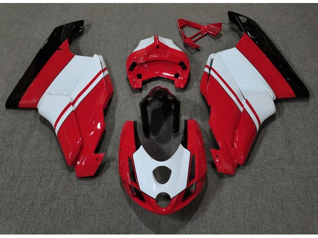 2003-2004 Gloss Red & White Ducati 749 999 Motorcycle Fairings Australia