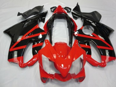 2004-2007 Gloss Black and Red Honda CBR600 F4i Motorcycle Fairings Australia