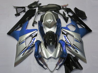 2005-2006 Blue Silver and Black Suzuki GSXR 1000 Motorcycle Fairings Australia