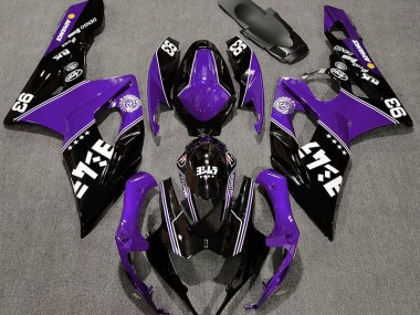 2005-2006 Gloss Purple and Black Custom Suzuki GSXR 1000 Motorcycle Fairings Australia