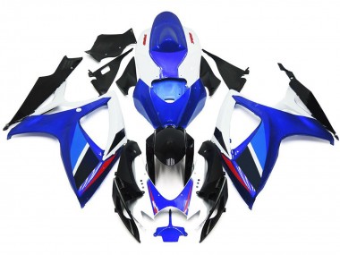 2006-2007 Light Blue and Deep Blue OEM Style w Red Suzuki GSXR 600-750 Motorcycle Fairings Australia