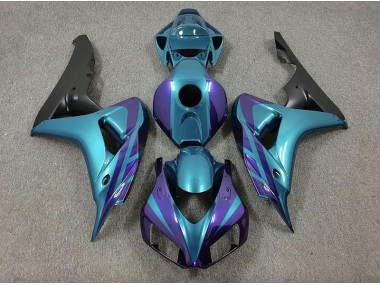 2006-2007 Purple and Emerald Honda CBR1000RR Motorcycle Fairings Australia