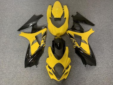 2007-2008 Black and Yellow Suzuki GSXR 1000 Motorcycle Fairings Australia