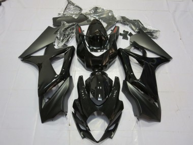 2007-2008 Gloss and Matte Black Suzuki GSXR 1000 Motorcycle Fairings Australia