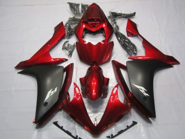 2007-2008 Maroon and Matte Yamaha R1 Motorcycle Fairings Australia