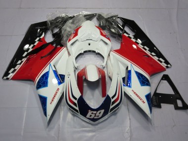 2007-2012 69 Ducati 848 1098 1198 Motorcycle Fairings Australia