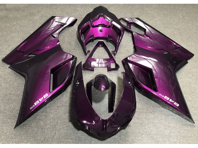 2007-2012 Deep Pink Ducati 848 1098 1198 Motorcycle Fairings Australia