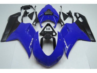 2007-2012 Gloss Blue & Black Ducati 848 1098 1198 Motorcycle Fairings Australia