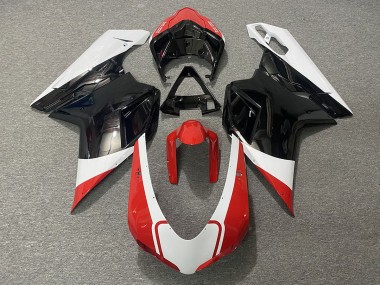 2007-2012 Gloss Red White and Black Ducati 848 1098 1198 Motorcycle Fairings Australia