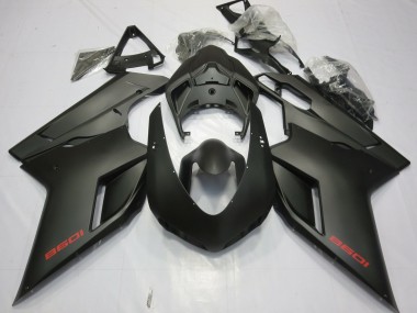 2007-2012 Matte Black Ducati 848 1098 1198 Motorcycle Fairings Australia