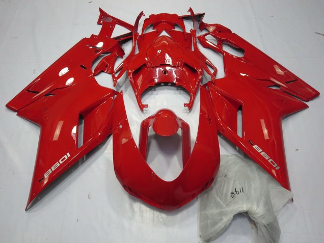 2007-2012 Red 1098 Ducati 848 1098 1198 Motorcycle Fairings Australia