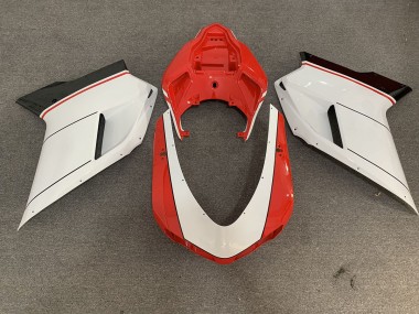 2007-2012 Red White Ducati 848 1098 1198 Motorcycle Fairings Australia