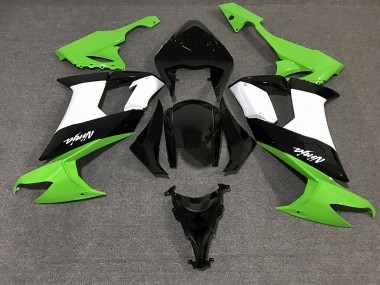 2008-2010 Gloss Black & Green Kawasaki ZX10R Motorcycle Fairings Australia