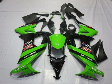 2008-2010 Green and Black Kawasaki ZX10R Motorcycle Fairings Australia