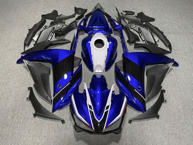 2015-2018 Blue Black and White Yamaha R3 Motorcycle Fairings Australia