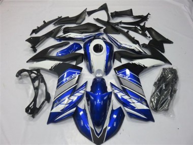 2015-2018 Blue and Silver Yamaha R3 Motorcycle Fairings Australia