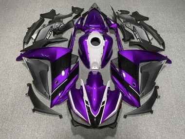 2015-2018 Purple Black and White Yamaha R3 Motorcycle Fairings Australia