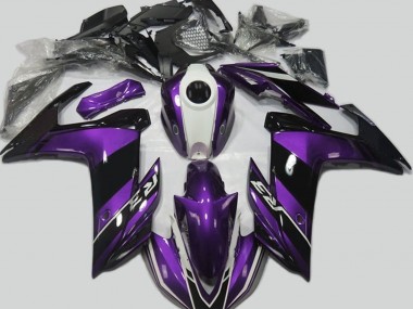 2015-2018 Purple and Gloss Black Yamaha R3 Motorcycle Fairings Australia