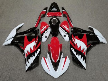 2015-2018 White Shark & Red Yamaha R3 Motorcycle Fairings Australia