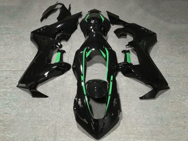 2017-2019 Gloss Black & Forest Green Lining Honda CBR1000RR Motorcycle Fairings Australia