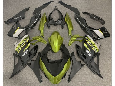 2018-2020 Liquid Yellow and Gray Kawasaki Ninja 400 Motorcycle Fairings Australia