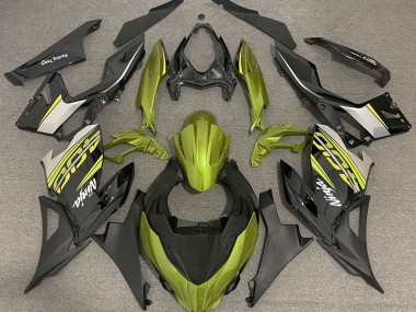 2018-2020 Liquid Yellow and Gray Kawasaki Ninja 400 Motorcycle Fairings Australia