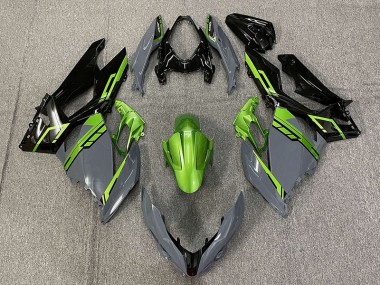 2018-2020 Nardo Gray and Green Kawasaki Ninja 400 Motorcycle Fairings Australia