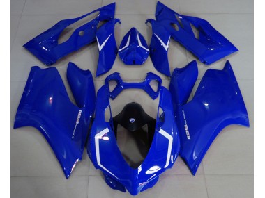 Gloss Blue & White Ducati 1199 Motorcycle Fairings Australia