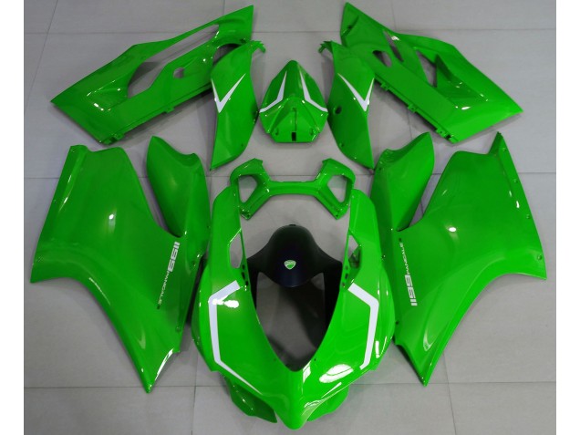 Gloss Green & White Ducati 1199 Motorcycle Fairings Australia